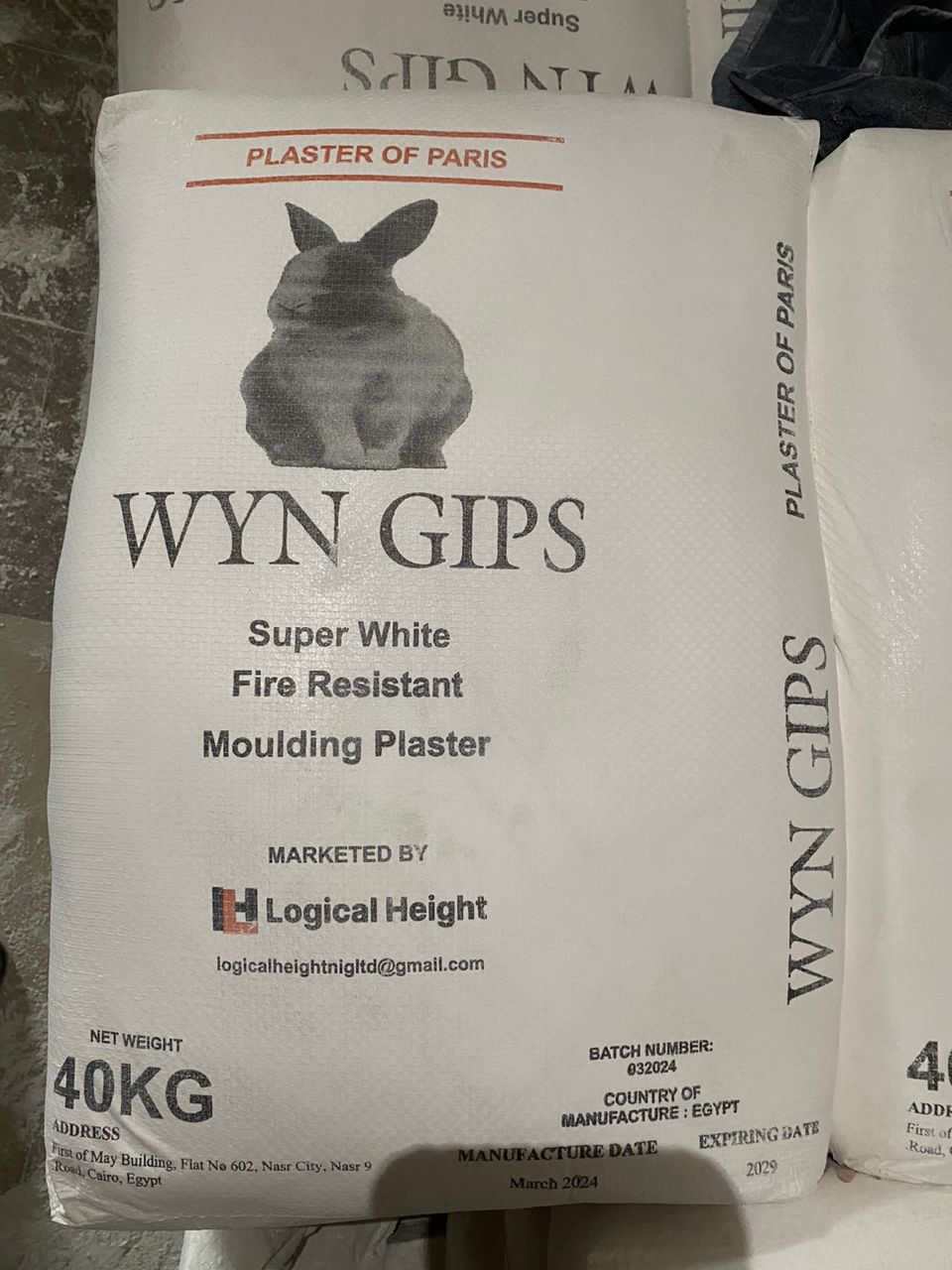 Wyn Gips POP cement